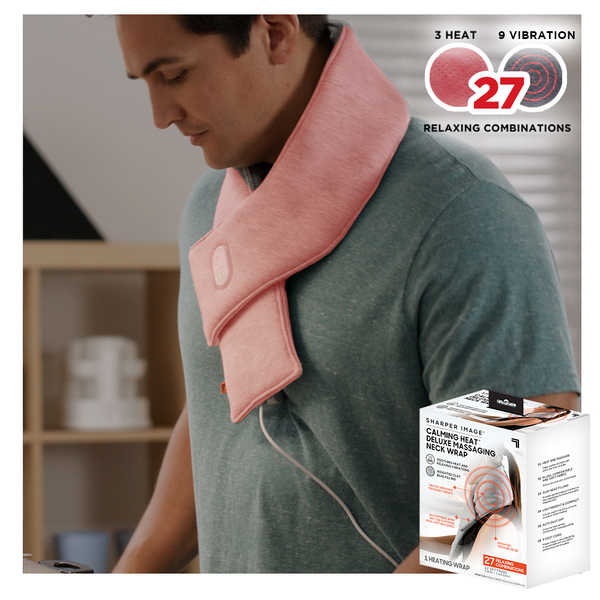 Neck Massage Heating Pad with Vibration Heated Neck Wrap Pain